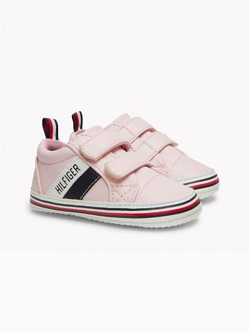 Baskets Tommy Hilfiger Babies' Signature Stripe Enfant Rose | FR_G1304