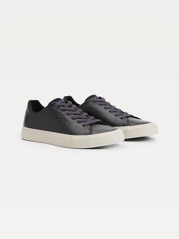 Baskets Tommy Hilfiger Felt accent leather Homme Bleu Marine | FR_M31616