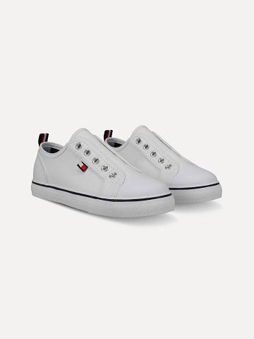 Baskets Tommy Hilfiger Laceless Enfant Blanche | FR_B2240