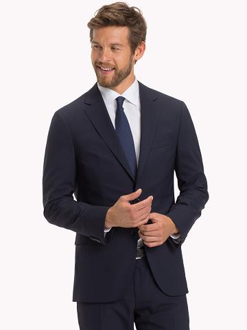 Blazer Tommy Hilfiger Regular fit virgin wool Homme Bleu | FR_M31482