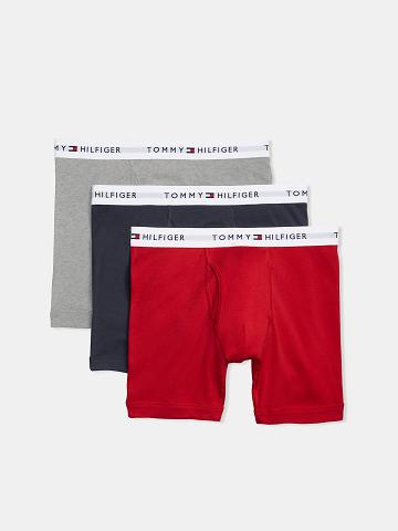 Boxer Briefs Tommy Hilfiger Coton classics boxer brief 3pk Homme Rouge | FR_M31580