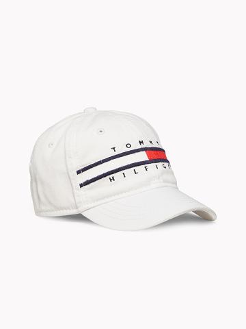 Chapeaux Tommy Hilfiger Flag Enfant Blanche | FR_B2277