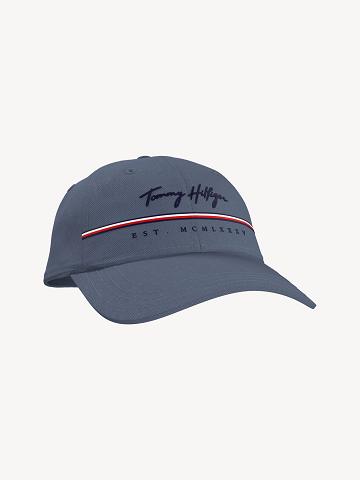 Chapeaux Tommy Hilfiger Signature Stripe Homme Bleu | FR_M31736
