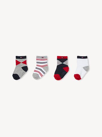 Chaussettes Tommy Hilfiger Babies' 4PK Enfant Blanche | FR_B2285