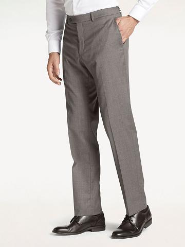 Costumes Tommy Hilfiger Regular fit multi sharkskin wool Homme Grise | FR_M31186