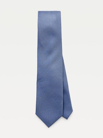 Cravates Tommy Hilfiger Silk Microprint Homme Bleu Marine | FR_M31807