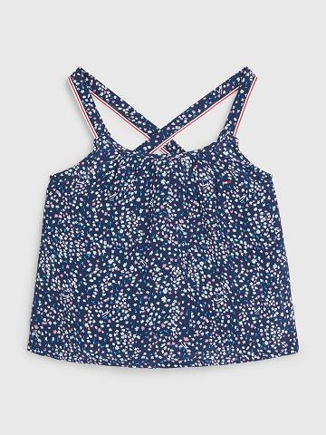 Hauts Tommy Hilfiger Floral Enfant Bleu | FR_G1278