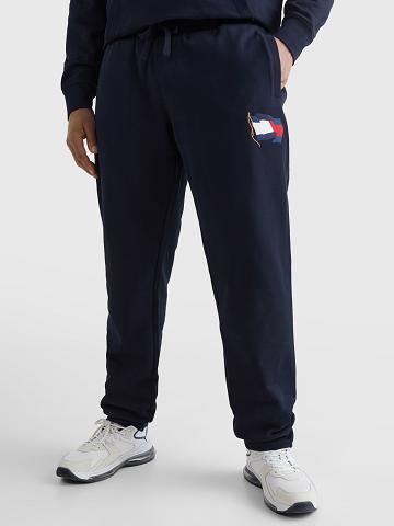 Jogging Tommy Hilfiger Big and tall wavy flag Homme Bleu Marine | FR_M31141
