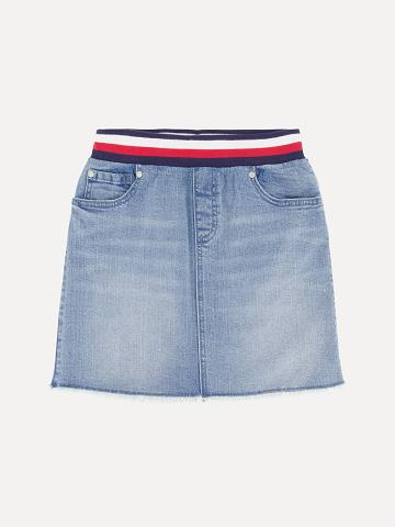 Jupe Tommy Hilfiger Big Pull-On Denim Enfant Bleu | FR_G1166