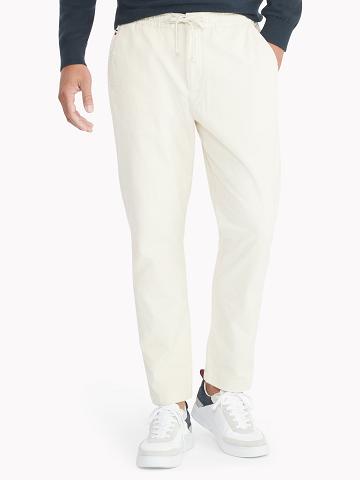 Pantalon Jogging Tommy Hilfiger Essential corduroy Homme Noir Blanche | FR_M31345