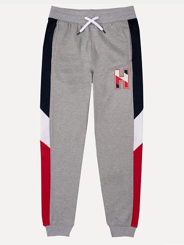 Pantalon Jogging Tommy Hilfiger Little Colorblock Enfant Grise | FR_B2052