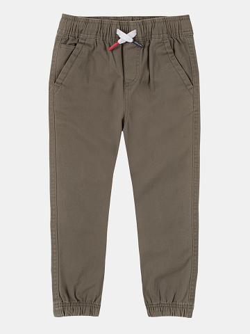Pantalon Jogging Tommy Hilfiger Little Pull-On Enfant Vert Olive | FR_B2055