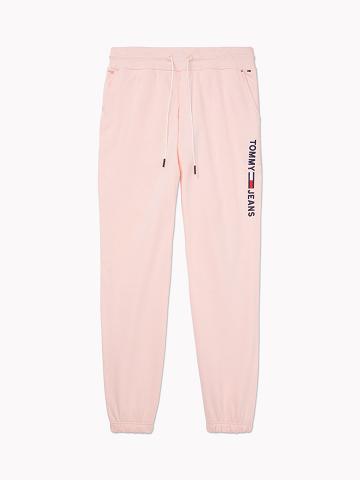 Pantalon Jogging Tommy Hilfiger Logo Femme Rose | FR_W21216