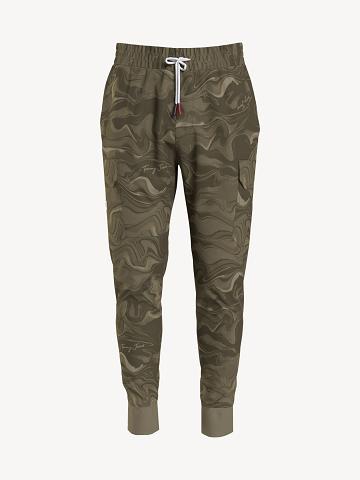 Pantalon Jogging Tommy Hilfiger Marble print cargo Homme Marron Multicolore | FR_M31352