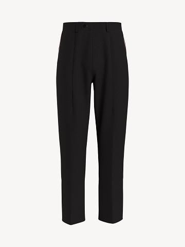 Pantalon Tommy Hilfiger Essential tapered fit pleated Homme Noir | FR_M31321