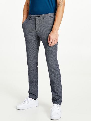Pantalon Tommy Hilfiger Slim fit houndstooth Homme Grise | FR_M31340