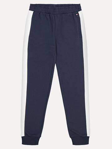 Pantalons Tommy Hilfiger Big Pieced Jogger Enfant Bleu Marine | FR_G1284
