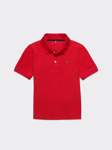 Polos Tommy Hilfiger Big Solid Enfant Rouge | FR_B2062