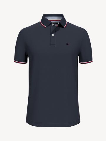 Polos Tommy Hilfiger Regular fit tommy tipped Homme Bleu Marine | FR_M31304