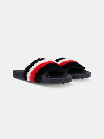 Sandales Tommy Hilfiger Cozy Stripe Enfant Bleu Marine | FR_B2232