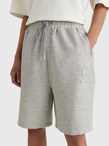 Shorts Tommy Hilfiger Classiche sweatshort Homme Grise | FR_M31194