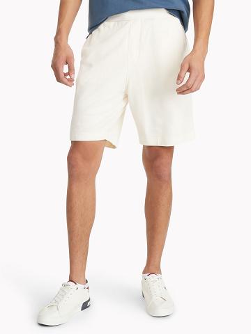Shorts Tommy Hilfiger Essential solid sweatshort Homme Blanche | FR_M31207