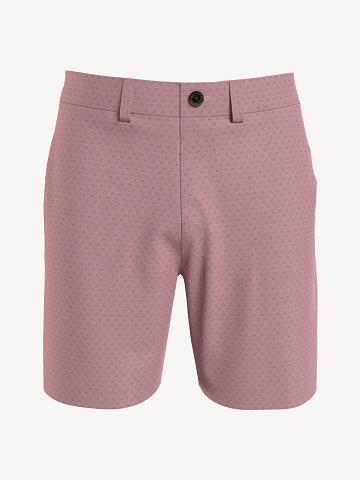 Shorts Tommy Hilfiger Square print 7" Homme Rose | FR_M31226