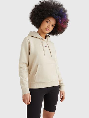 Sweat À Capuche Tommy Hilfiger Classiche Logo Femme Marron | FR_W21138