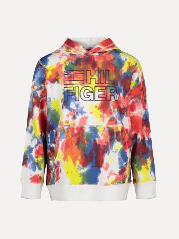 Sweat À Capuche Tommy Hilfiger Little Tie-Dye Enfant Multicolore | FR_B2028