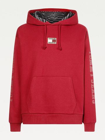 Sweat À Capuche Tommy Hilfiger Year of the Tiger Femme Rouge | FR_W21168