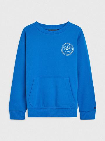 Sweats Tommy Hilfiger Aloha Enfant Bleu | FR_B2128