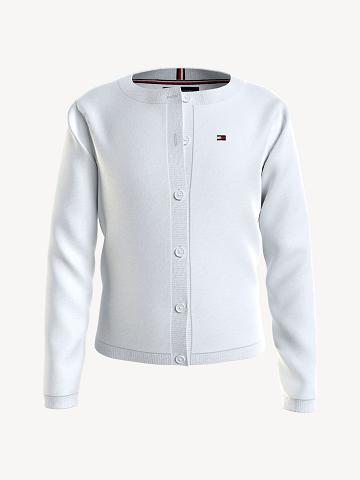 Sweats Tommy Hilfiger Big Cardigan Enfant Blanche | FR_G1188