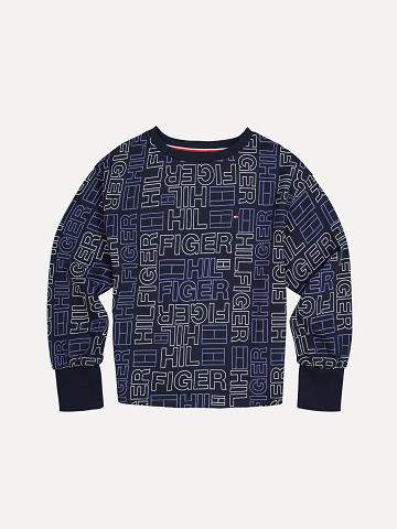 Sweats Tommy Hilfiger Big Hilfiger Enfant Bleu | FR_G1192