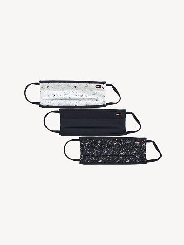 Technology Tommy Hilfiger Face Mask 3PK Enfant Noir | FR_G1366