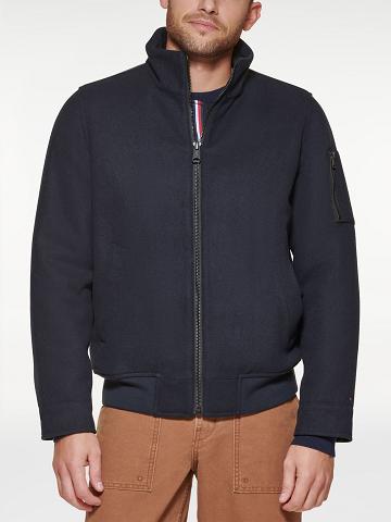 Vestes Tommy Hilfiger Essential bomber Homme Bleu Marine | FR_M31398