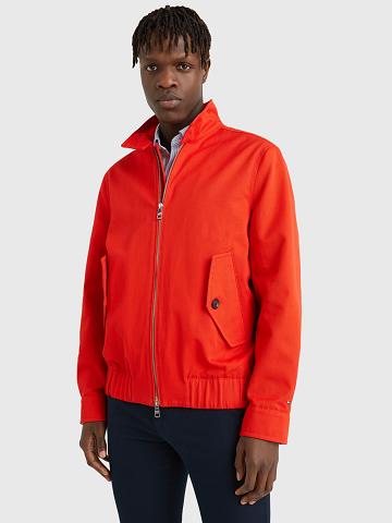 Vestes Tommy Hilfiger High-collar solid Homme Rouge | FR_M31405