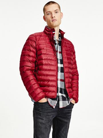 Vestes Tommy Hilfiger Recycled packable Homme Rouge | FR_M31416