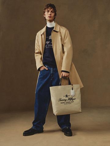 Vestes Tommy Hilfiger Technical car coat Homme Beige | FR_M31427